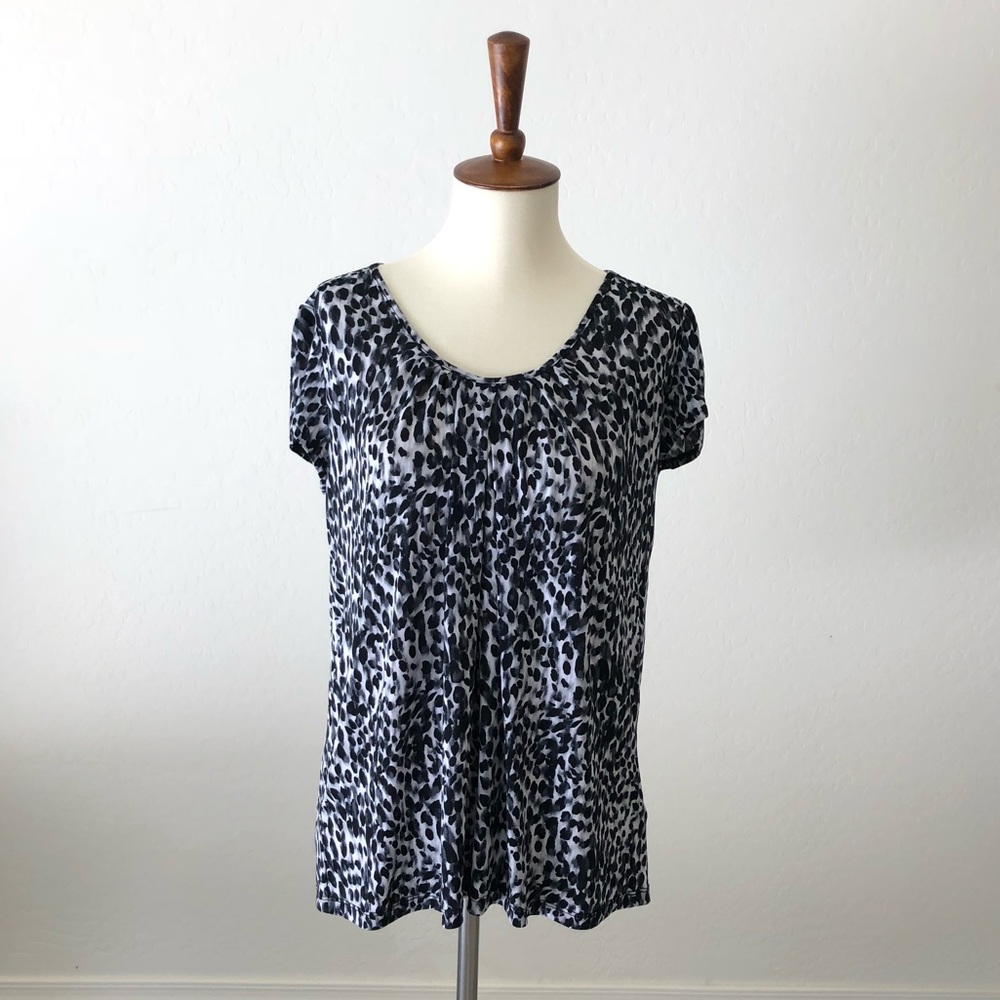 Michael Kors Leopard Print Top